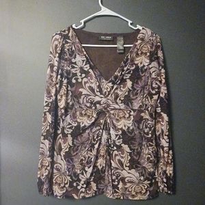 AXCESS LONG SLEEVE FLORAL WOMENS SHIRT